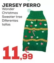 Wonder - Jersey Perro Christmas Sweater Tree
