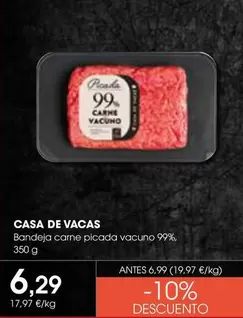 Bandeja Carne Picada Vacuno