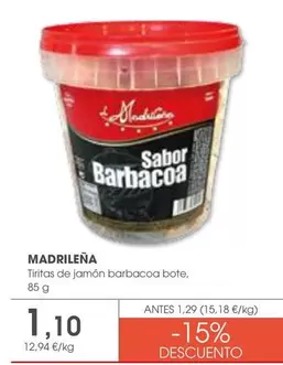 La Madrileña - Tiritas De Jamon Barbacoa Bote