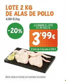 Lote 2 Kg De Alas De Pollo