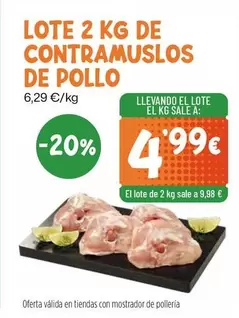 Lote 2 Kg De Contramuslos De Pollo