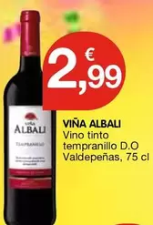 Viña Albali - Vino Tinto Tempranillo D.o Valdepenas