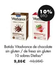 Batido De Chocolate Sin Gluten / De Fresa Sin Gluten 10 Sobres Dielisa