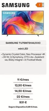 Samsung - Tu75m73hauxxc Mini-led