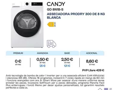 Candy - Assecadora