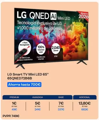 LG - Smart Tv Mini Led 65" 65qned72b6b