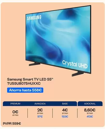 Samsung - Smart Tv Led 55" TU55U8075HUXXC