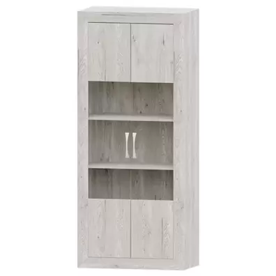 Vitrina Artic 80 Niza tirador standar, 80x190x42 cm Blanco