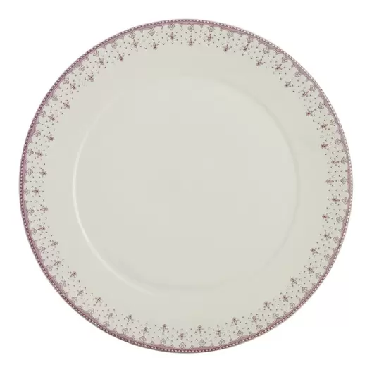 Bajo-plato colección Flor de Lis Rosa