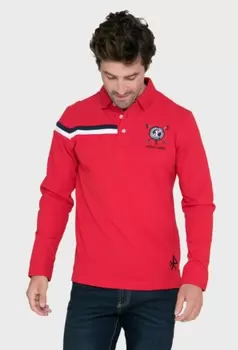 Polo Valecuatro bandera en rojo