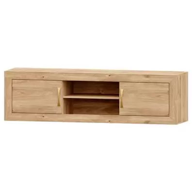 Mueble TV Roble 180 Niza tirador standar, 180x50x42 cm Oro
