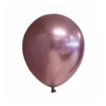 10 GLOBOS ORO ROSA CROMADO 30CM