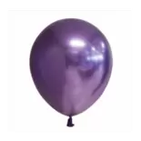 10 GLOBOS PÚRPURA CROMADO 30CM