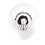 8 GLOBOS MI PRIMERA COMUNIÓN NIÑA