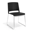Silla confidente Lotus, estructura patin