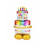 GLOBO AIRLOONZ PASTEL CUMPLEAÑOS  68X134CM