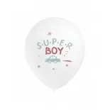 8 GLOBOS LÁTEX SUPER BOY 30CM