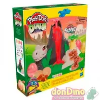 Dino-isla del volcan play-doh