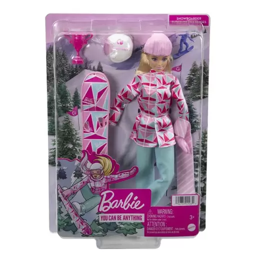 Barbie rubia deportista de invierno - Barbie Snowboard