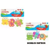 ANIMALES BAÑO 3PCS MARIPOSA SAPO TORTUGA