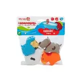 ANIMALES BAÑO GRANJA 4PCS