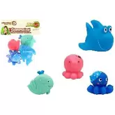 ANIMALES BAÑO MARINOS 4PCS