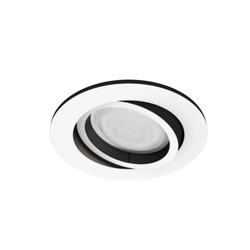 Lámpara inteligente – Philips Hue White Ambiance Milliskin, Foco Empotrable LED, Luz Blanca, Blanco