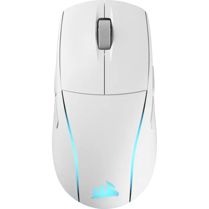 Ratón gaming - Corsair M75 Wireless, Inalámbrico, 26000 ppp, Blanco