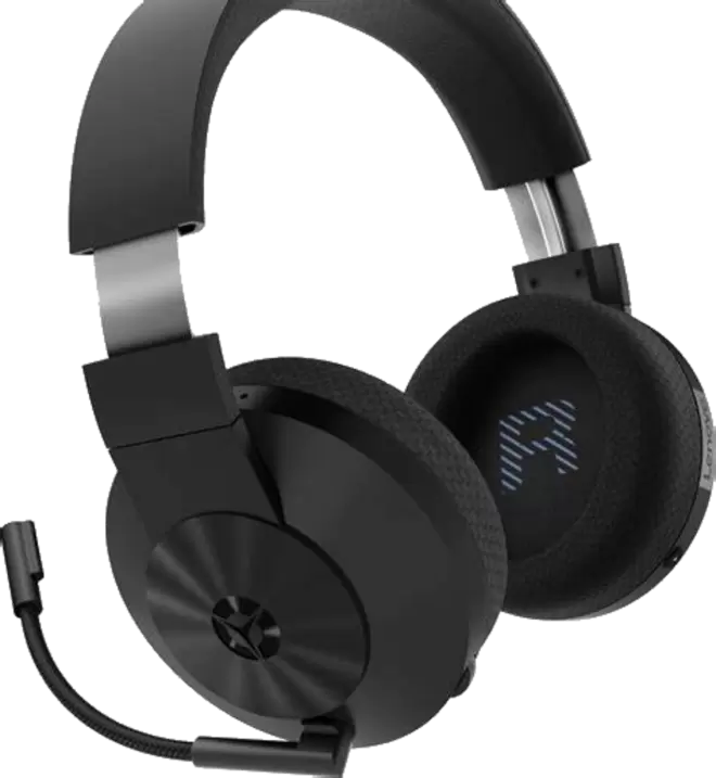 Auriculares - Lenovo Legion H600 Inalámbricos, Inalámbrico y alámbrico, Negro