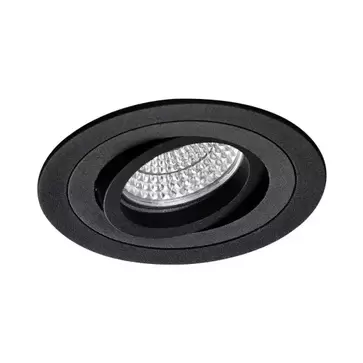 FOCO EMPOTRABLE CIRCULAR NEGRO GU10 IP20