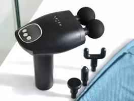 Pistola de masaje con doble cabezal