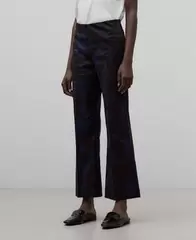 Pantalón flare estampado mujer
