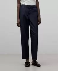 Pantalón denim algodón mujer