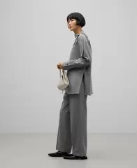 Pantalón jogger gris mujer