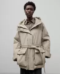 Chaqueta acolchada con capucha mujer