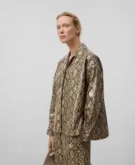 Sobrecamisa animal print mujer