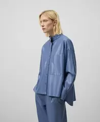 Sobrecamisa Piel no Piel azul mujer