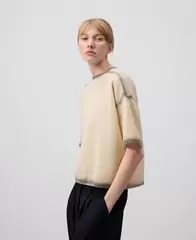 Jersey manga corta efecto spray mujer