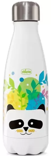Chicco Drinky Botella Acero Inoxidable Oso Panda