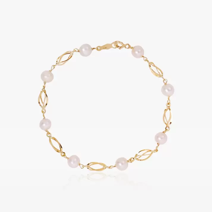 Pulsera perlas jaula