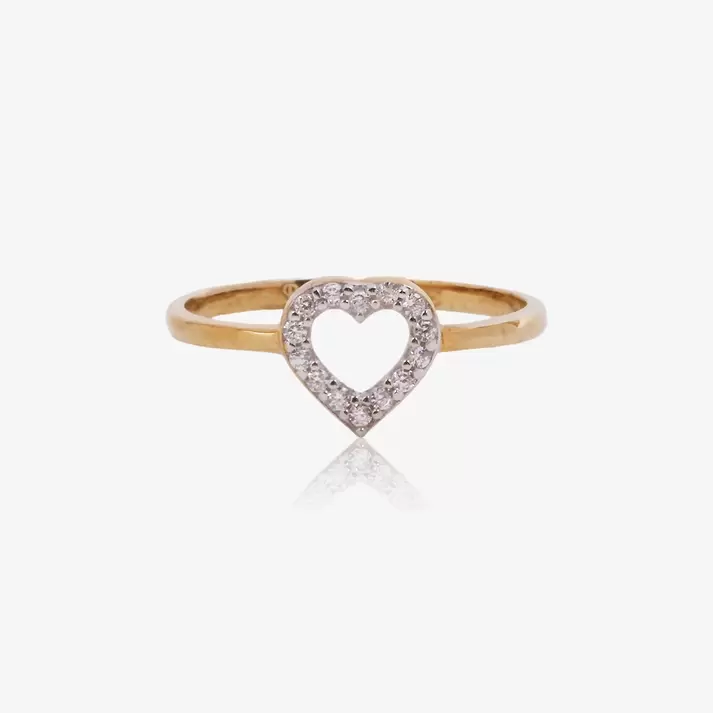 Anillo Corazon circonitas