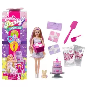 Barbie Party Reveal muñeca morada con sorpresas