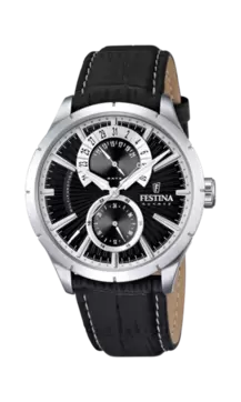 RELOJ DE HOMBRE FESTINA RETRO F16573/3 CON ESFERA NEGRA