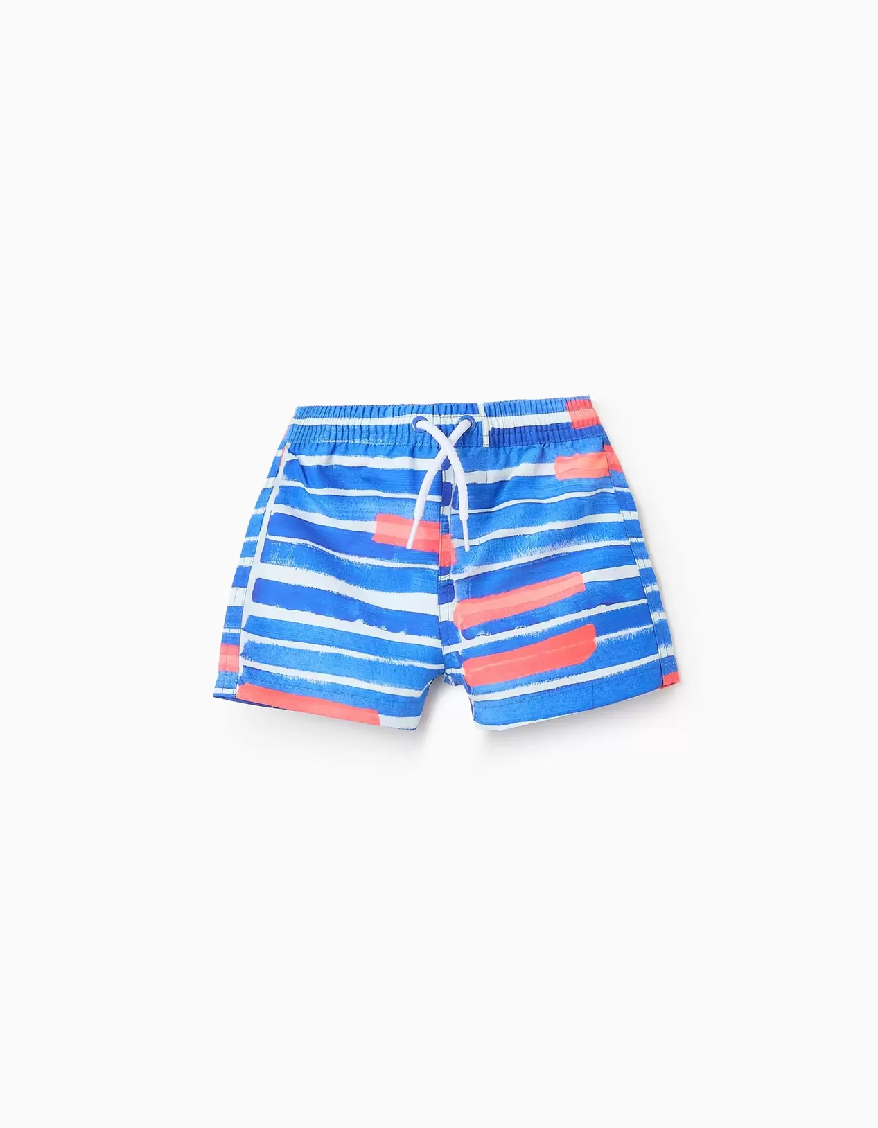 Swim Shorts for Baby Boys 'You&Me x Graça Paz', Blue/Coral