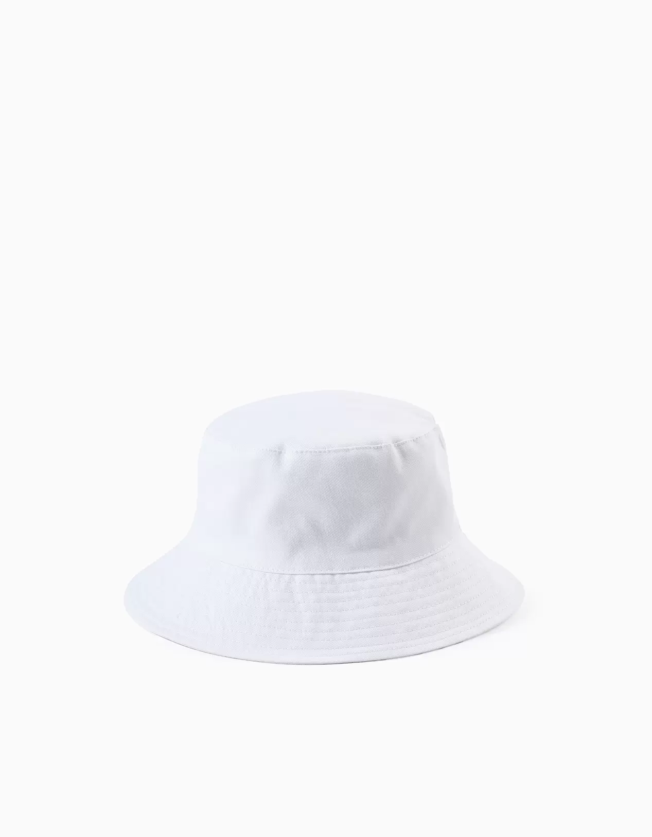 Twill Hat Hat with Bow for Babies and Girls, White