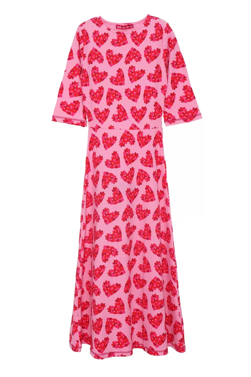 VESTIDO ENTALLADO PETALOS