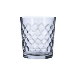 Vaso de vidrio transparente relieve Hira 36cl