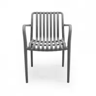 Silla de jardín con brazos EMI en polipropileno