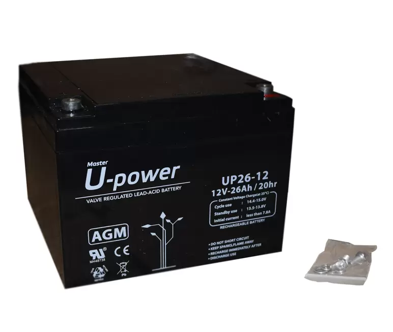 Bateria plomo 12 V - 26 A medidas 165 x 176 x 125 mm