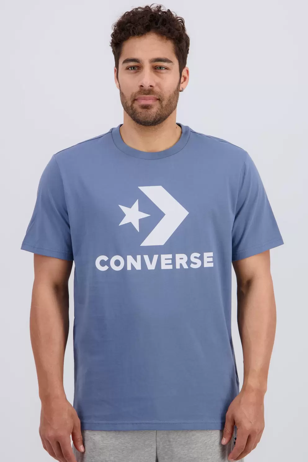 Star Chevron Camiseta Algodón Hombre Azul